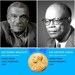 Official post shared by PM Philip J Pierre remembering the Nobel Prize Winners of Saint Lucia