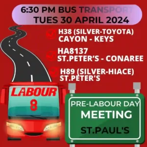 details of Pre-Labour Day meeting at St. Paul's